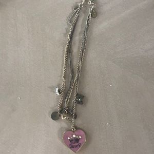 Juicy couture charm necklace